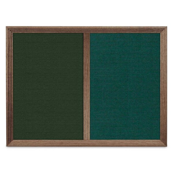 Enclosed Corkboard, 1 Door, 60"x36", 4" Fra
